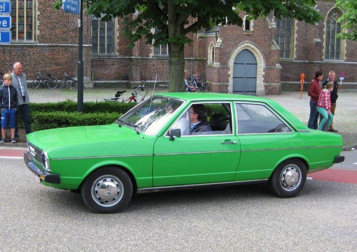 Classic and Vintage Cars  green Audi.