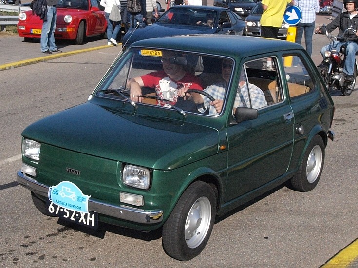 Nifty little 1970s city car Fiat 126 Dutch registration 6752XH at the