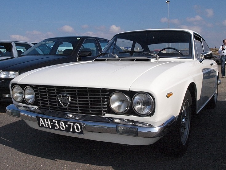 White Lancia FLAVIA Coupe 2000 Dutch registration AH3870 seen at the