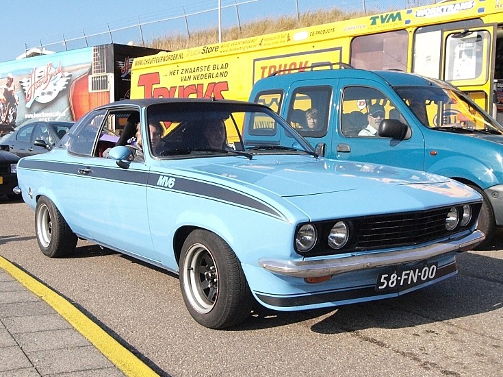 Light blue 1975 Opel Manta Dutch registration 58FN00 spotted at the 