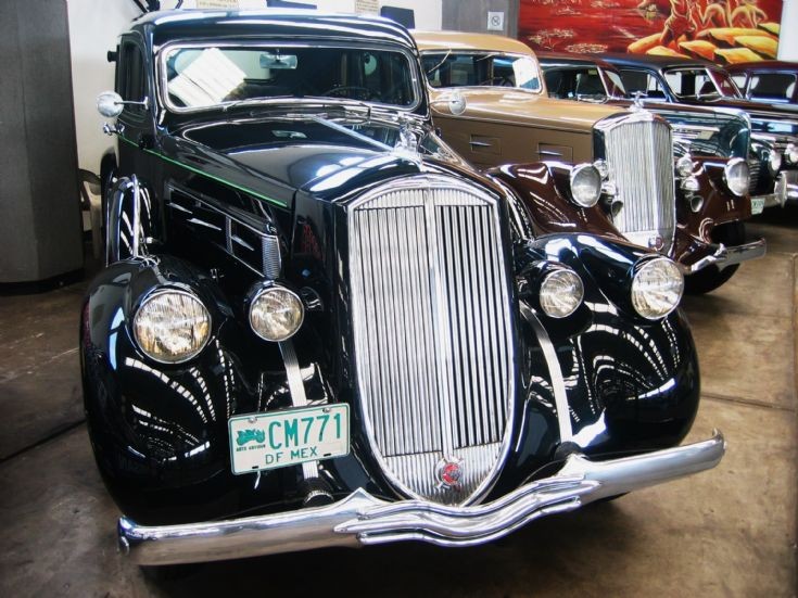 Black classic car