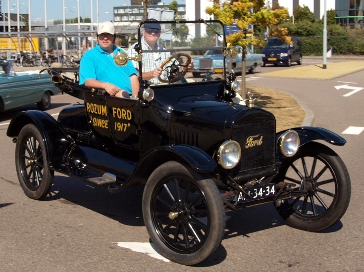Proud owners in a Rozum Ford 'since 1917'