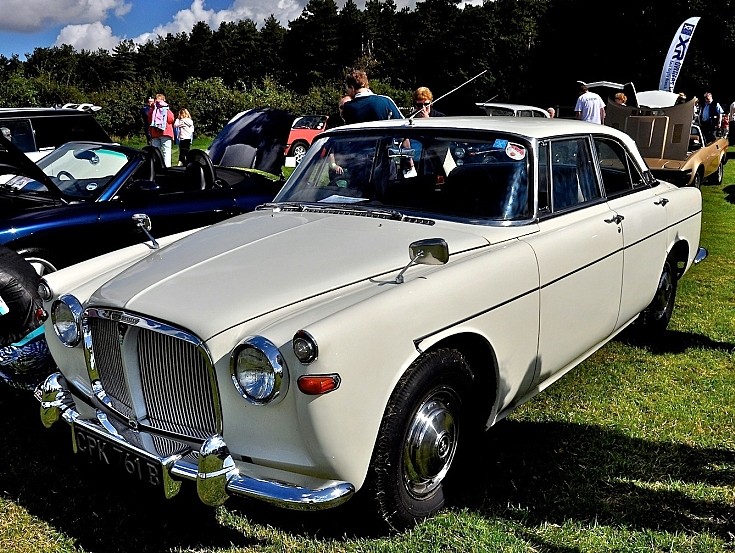 White 1972 four door V8 powered Rover P5B coup registration CPK761B 