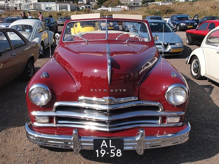 Another front view of a Plymouth DeLuxe