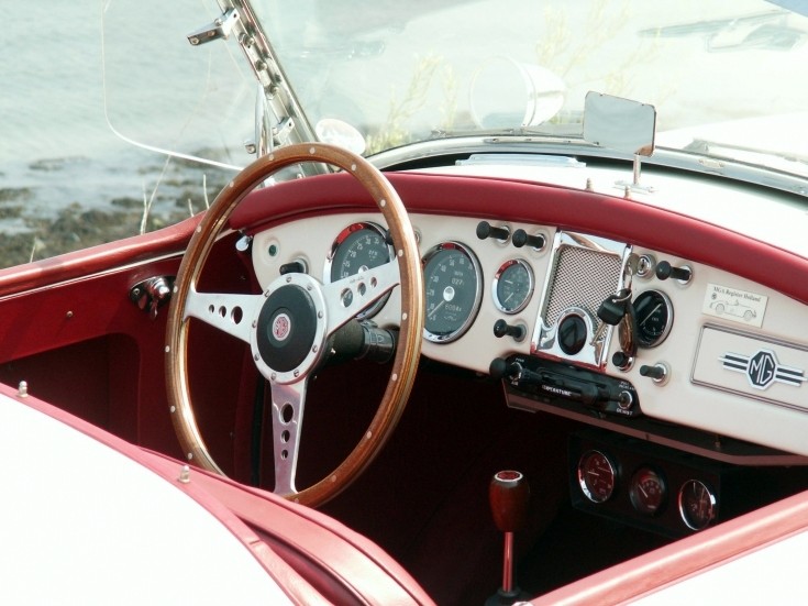 MG A interior