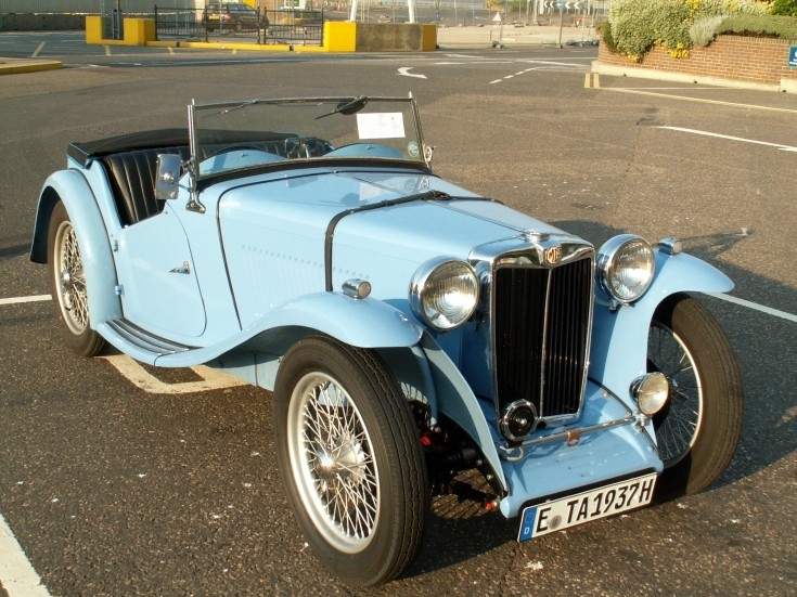 Photo of a MG TA Roadster GB 1938 seen parked at Dover England