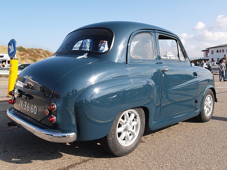 Rear view of 1957 Austin A35