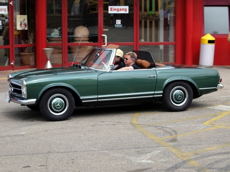 Antique mercedes benz convertible