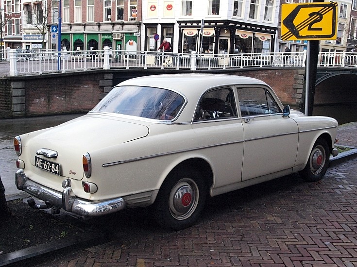 1964 registered Volvo 13134 122 Amazon parked in the city centre of Delft