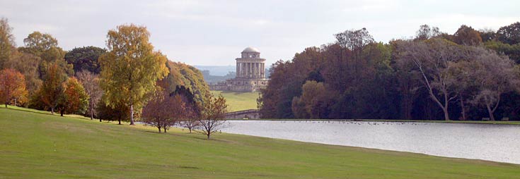Autumn tree colours near the Mausoleum, Howard Castle