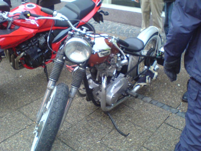 Triumph bike at Esbjerg