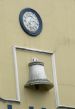 Wall clock and wall bell