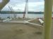 Beatrice wind mill Blades at Nigg & Crane barge Rambas
