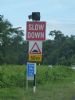 Temporary warning sign