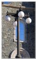 Lampost in front of church